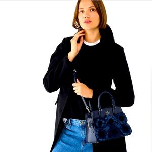 ♠️ Kate Spade Madison Navy Floral Small Satchel - NEW
